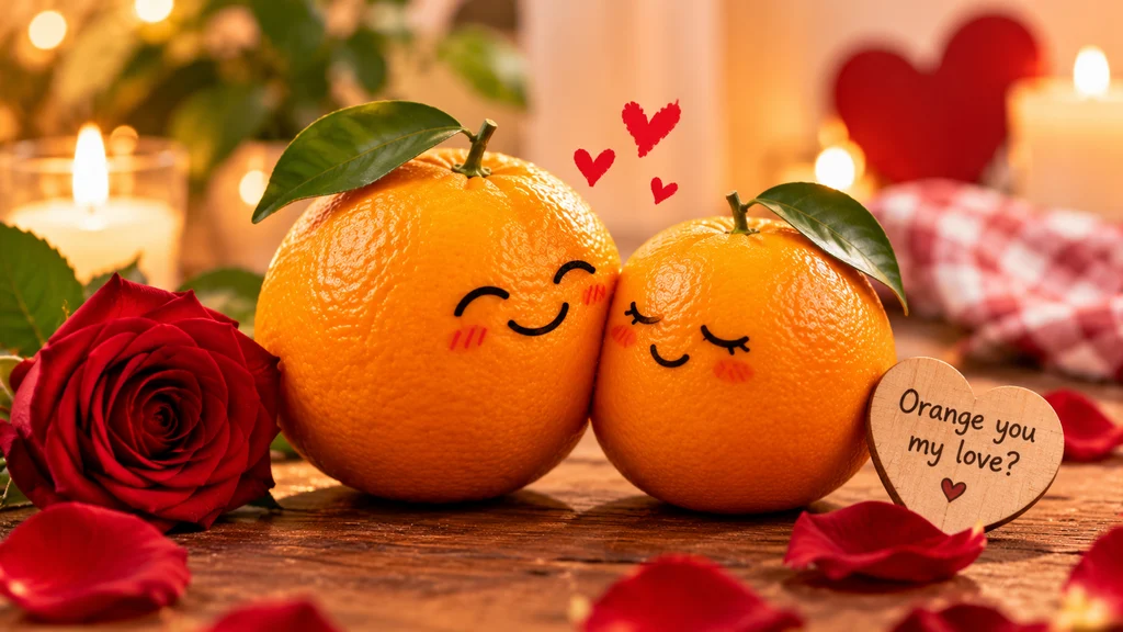 Romantic Orange Puns